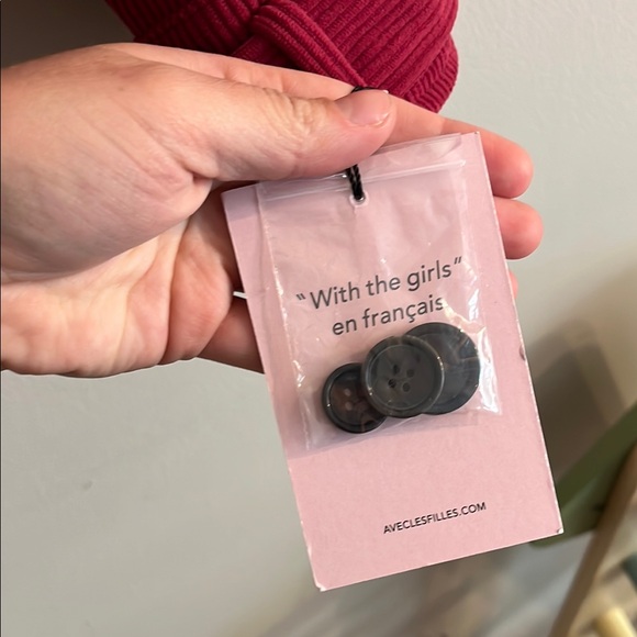 NWT Avec Les Filles Berry Pink Button Down Shacket Jacket Top Size L - Picture 4 of 7